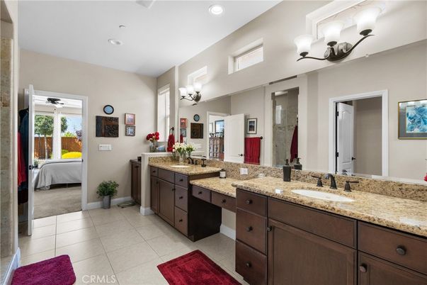 Bathroom, Bedroom, Dual Sink Vanities, Interior, Recessed Lighting