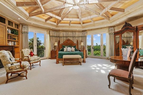Bedroom, Interior, Recessed Lighting, Wooden Beams, Wooden Ceilings