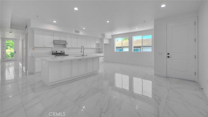 Interior, Kitchen, Marble, Recessed Lighting
