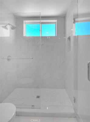 Bathroom, Glass Shower, Interior, Marble Walls