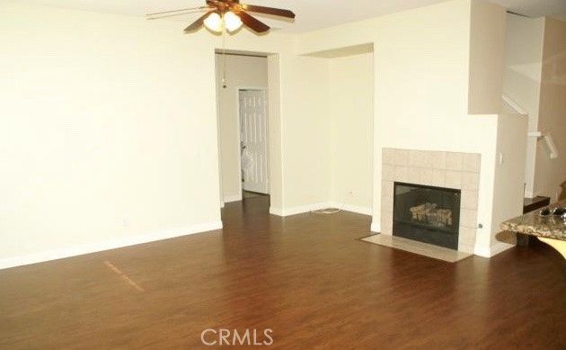 Empty room, Fireplace, Interior, Wood Texture Flooring
