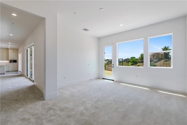 Empty room, Interior, Recessed Lighting