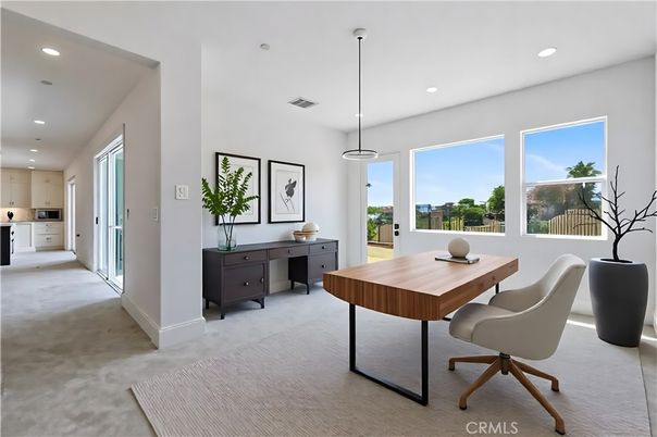 Home Office, Interior, Pendant Lights, Recessed Lighting