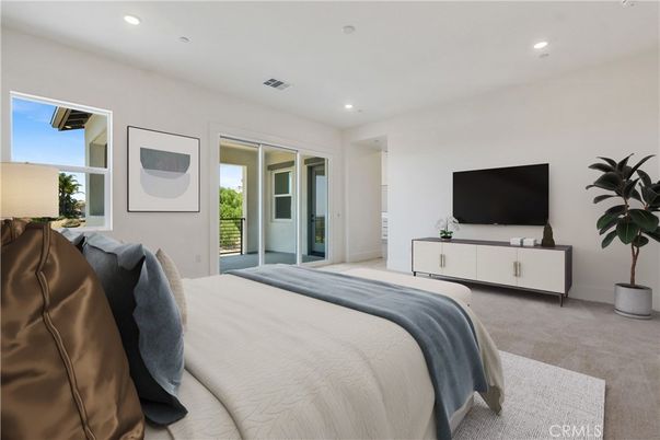 Bedroom, Interior, Recessed Lighting