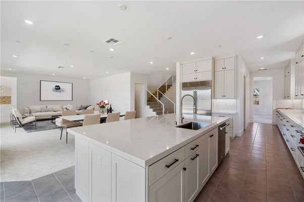 Dining room, Interior, Kitchen, Living room, Recessed Lighting, Stainless Steel Appliances