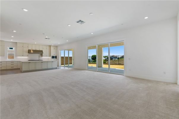 Empty room, Interior, Kitchen, Recessed Lighting