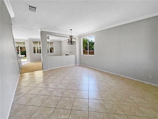 Chandelier, Empty room, Interior
