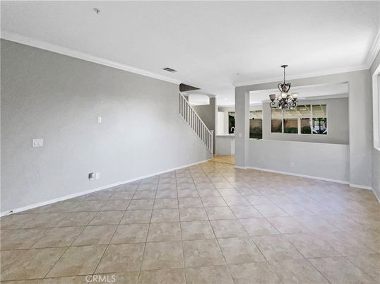 Chandelier, Empty room, Interior