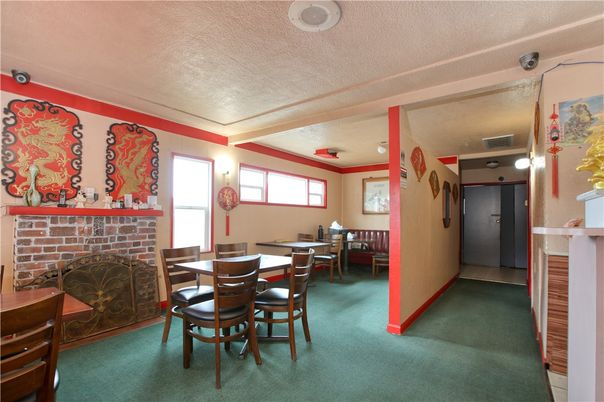 Dining room, Fireplace, Interior