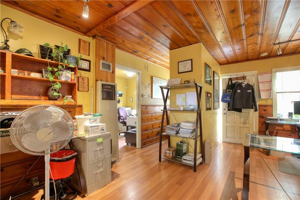 Home Office, Interior, Wooden Ceilings, Wood Texture Flooring
