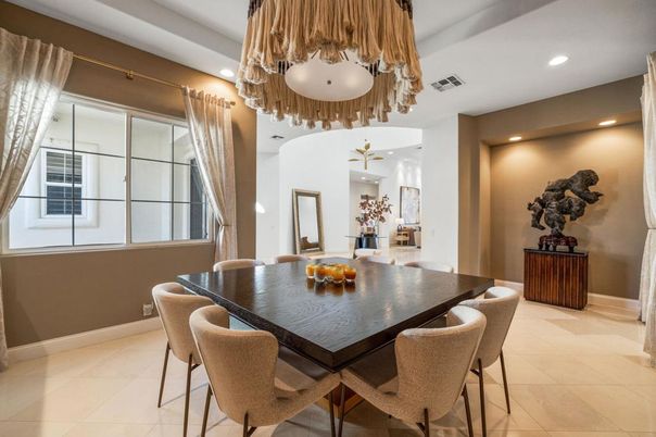 Dining room, Interior, Recessed Lighting