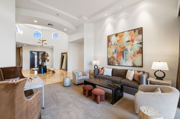 Interior, Living room, Recessed Lighting