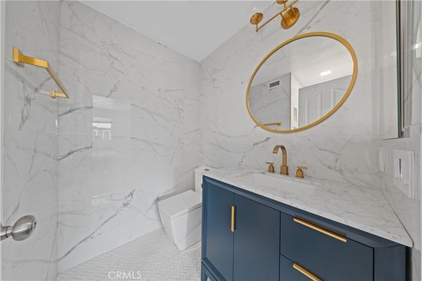 Bathroom, Interior, Marble Walls