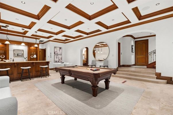 Billiard Table, Game Room, Interior, Pendant Lights, Recessed Lighting
