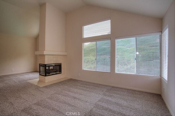 Empty room, Fireplace, Interior