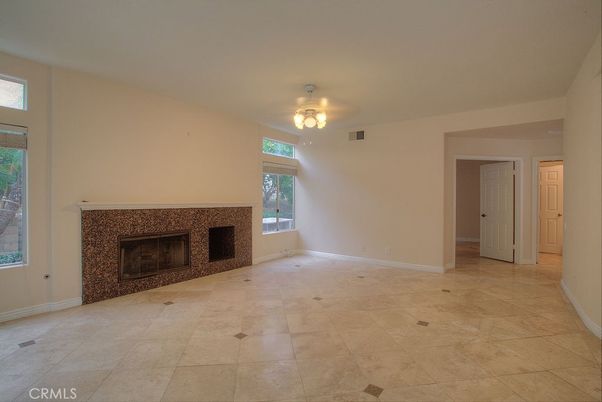 Empty room, Fireplace, Interior