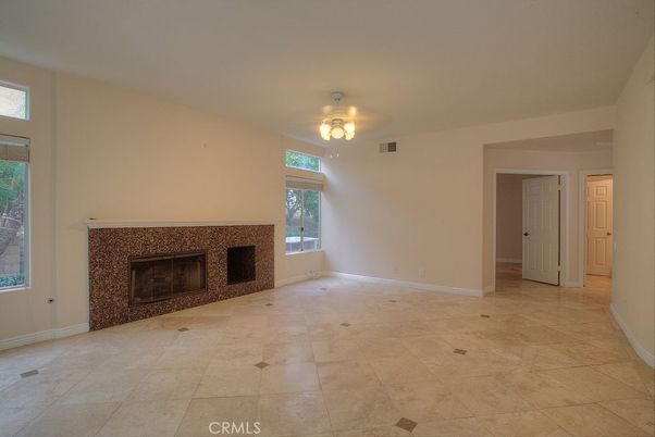Empty room, Fireplace, Interior