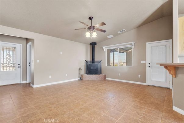 Empty room, Fireplace, Interior