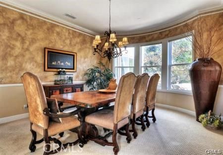 Chandelier, Dining room, Interior
