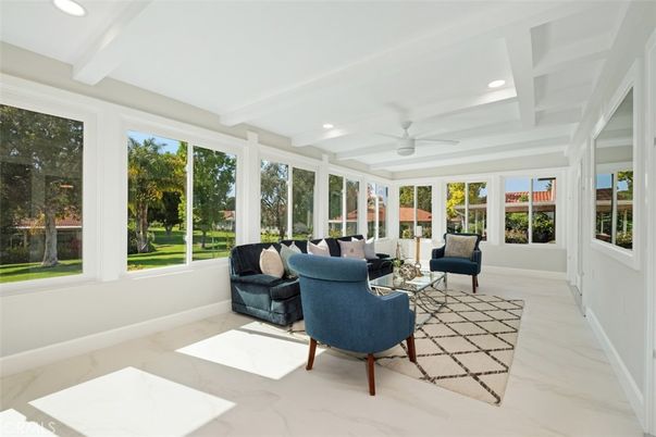 Interior, Living room, Marble, Recessed Lighting, Sun Room