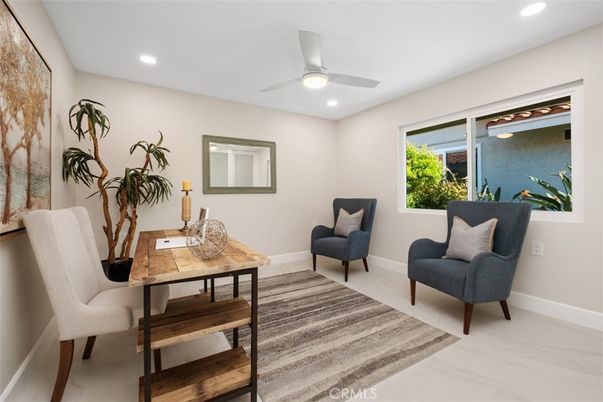 Home Office, Interior, Recessed Lighting