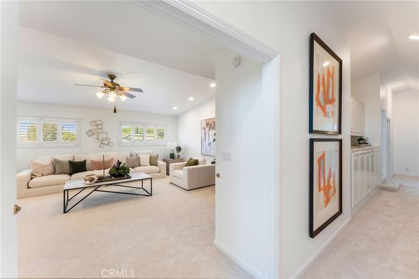 Interior, Living room, Recessed Lighting