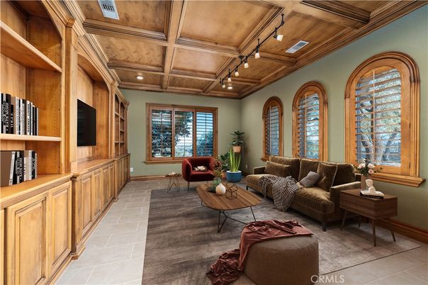 Interior, Living room, Recessed Lighting, Wooden Ceilings