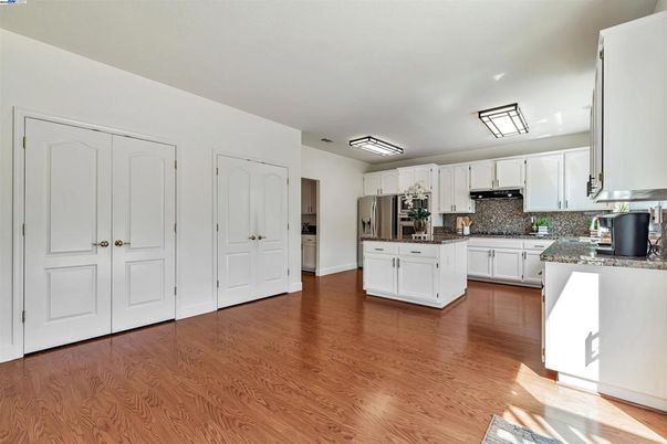 Interior, Kitchen, Wood Texture Flooring