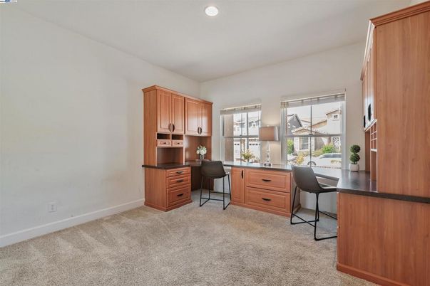 Home Office, Interior, Recessed Lighting