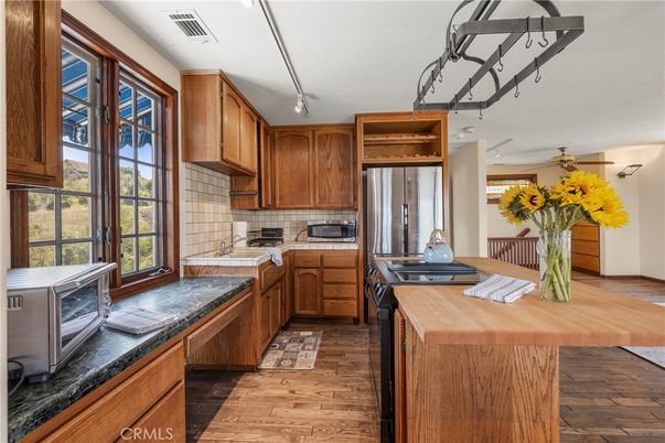 Interior, Kitchen, Wood Texture Flooring