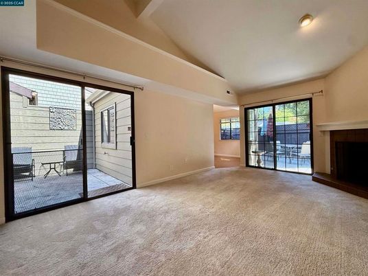Empty room, Fireplace, Interior