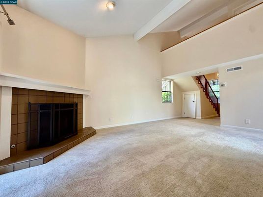 Empty room, Fireplace, Interior