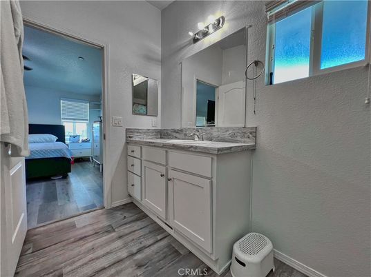 Bathroom, Bedroom, Dual Sink Vanities, Interior, Wood Texture Flooring
