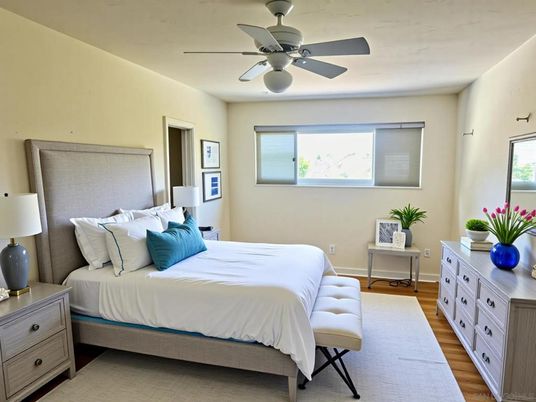 Bedroom, Interior, Wood Texture Flooring