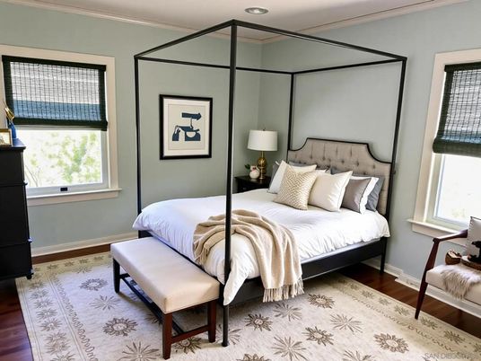 Bedroom, Interior, Wood Texture Flooring