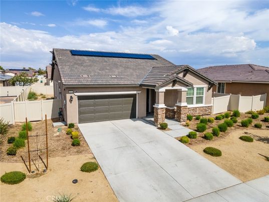 Attached, Exterior, Facade, Solar Panels, Ranch