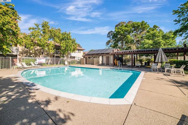 Exterior, Pool, Solar Panels