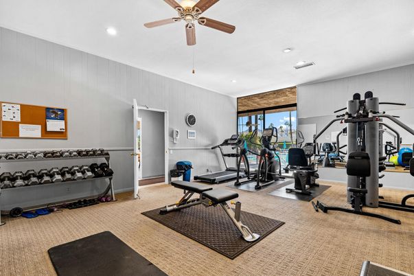 Fitness Equipment, Interior, Recessed Lighting