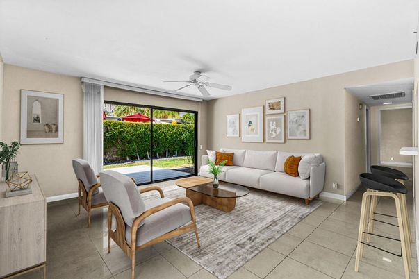 Interior, Living room, Recessed Lighting