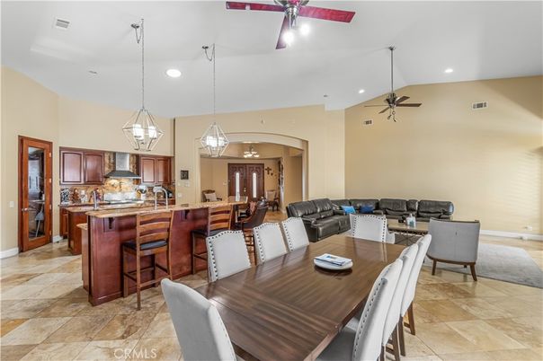 Dining room, Interior, Kitchen, Living room, Pendant Lights, Recessed Lighting