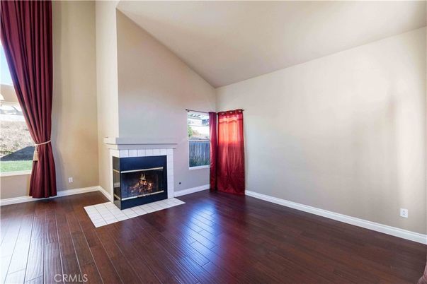 Empty room, Fireplace, Interior, Wood Texture Flooring