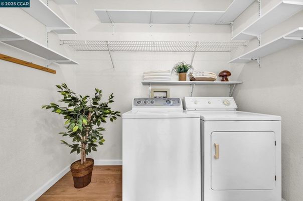Interior, Utility Closets, Washer, Wood Texture Flooring