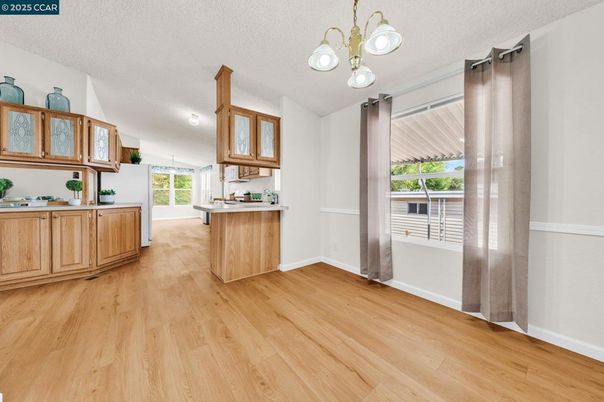 Interior, Kitchen, Wood Texture Flooring