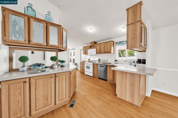 Interior, Kitchen, Wood Texture Flooring