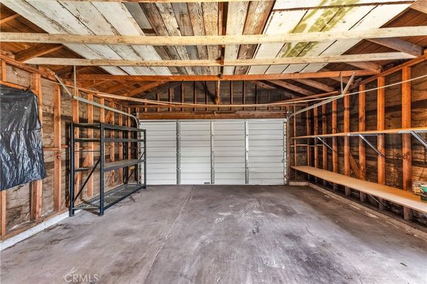 Garage, Interior, Wooden Beams, Wooden Ceilings, Wooden Walls