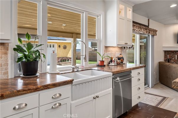 Interior, Kitchen, Recessed Lighting, Stainless Steel Appliances, Wooden Ceilings, Wood Texture Flooring