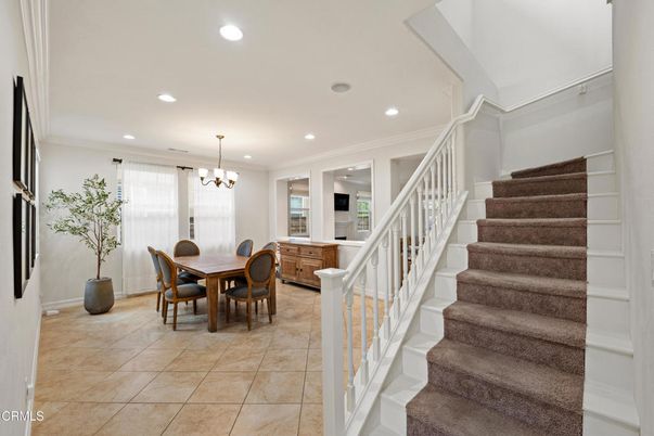 Chandelier, Dining room, Interior, Recessed Lighting