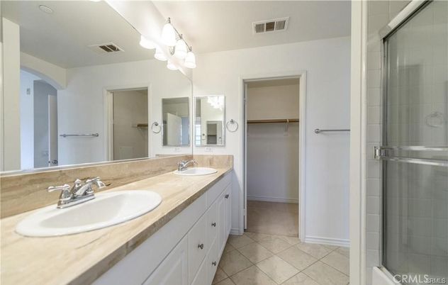 Bathroom, Dual Sink Vanities, Glass Shower, Interior