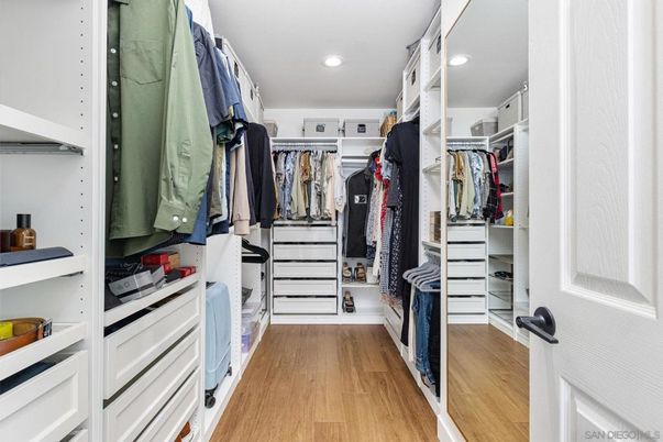 Interior, Recessed Lighting, Walk-in Closets, Wood Texture Flooring