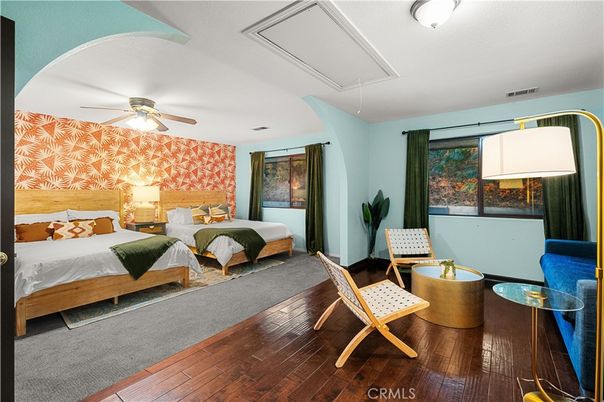 Bedroom, Interior, Wood Texture Flooring
